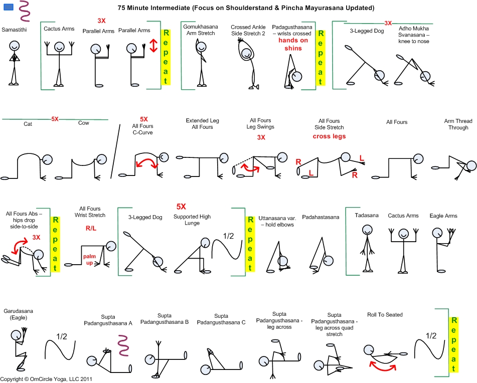 90 Minute Intermediate (Focus on Shoulderstand & Forearm Stand) p1
